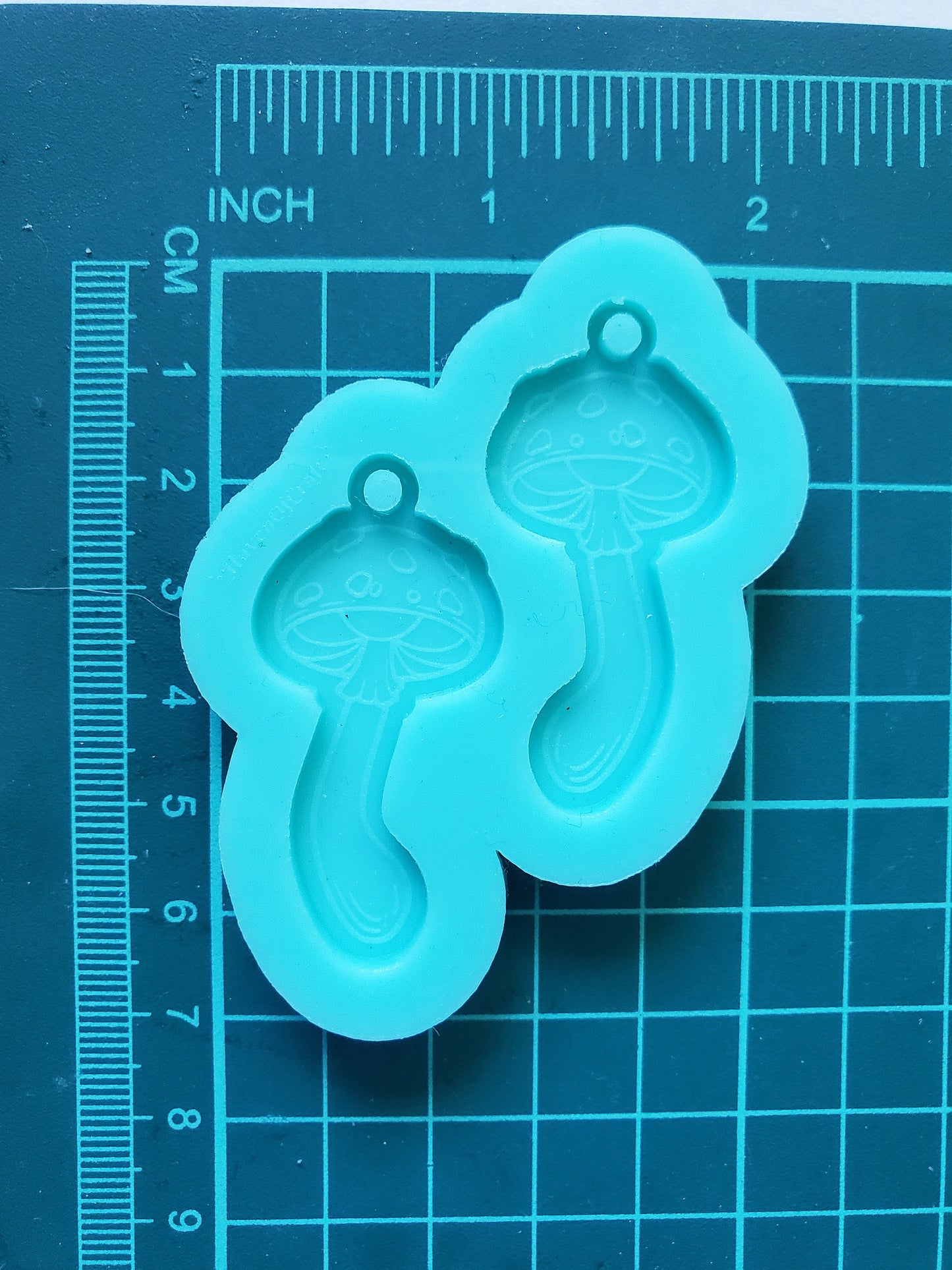 Made to order - Cute Mushroom earring mold - shiny silicone mold