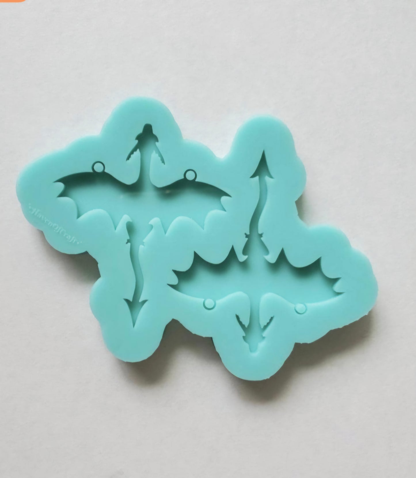 Dragon Earring Mold - Made to Order - Made from acrylic blank