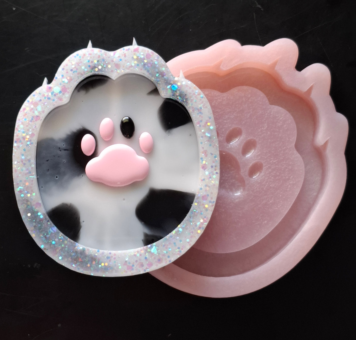 Cat paw tray silicone mold