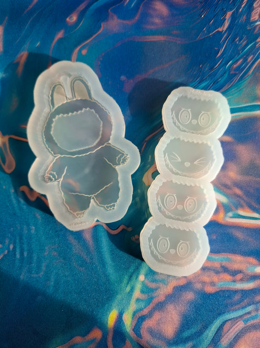 Small standing bubu - Silicone molds No heart verison