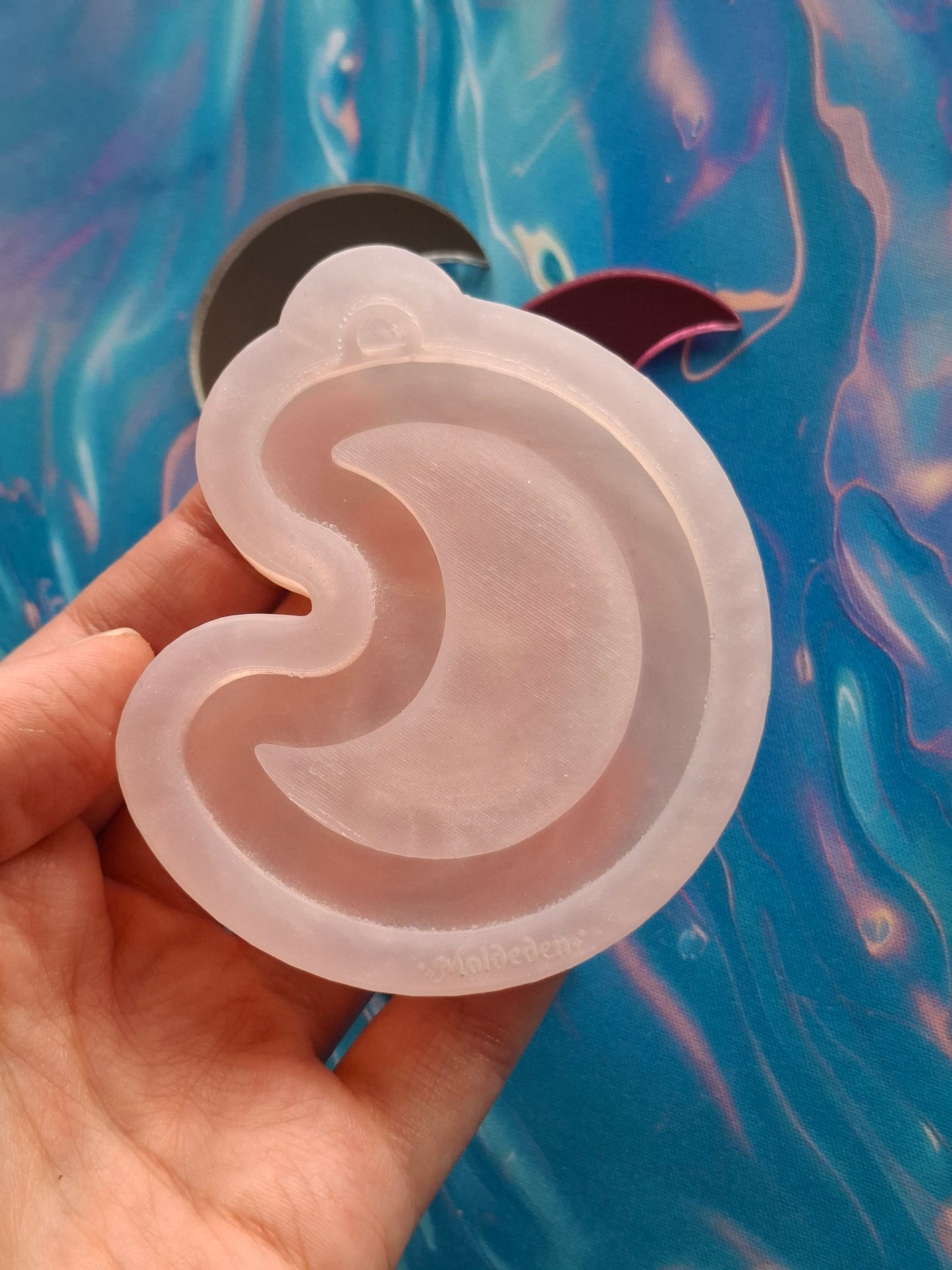 Moon Mirror Mold - 4 Different Colors of Mirror Available