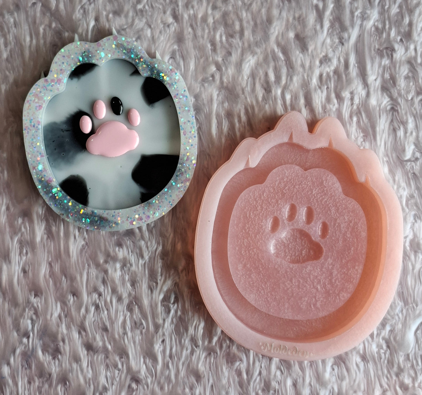 Cat paw tray silicone mold