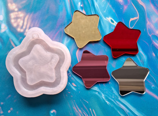 Star Mirror Mold - 4 Different Colors of Mirror Available