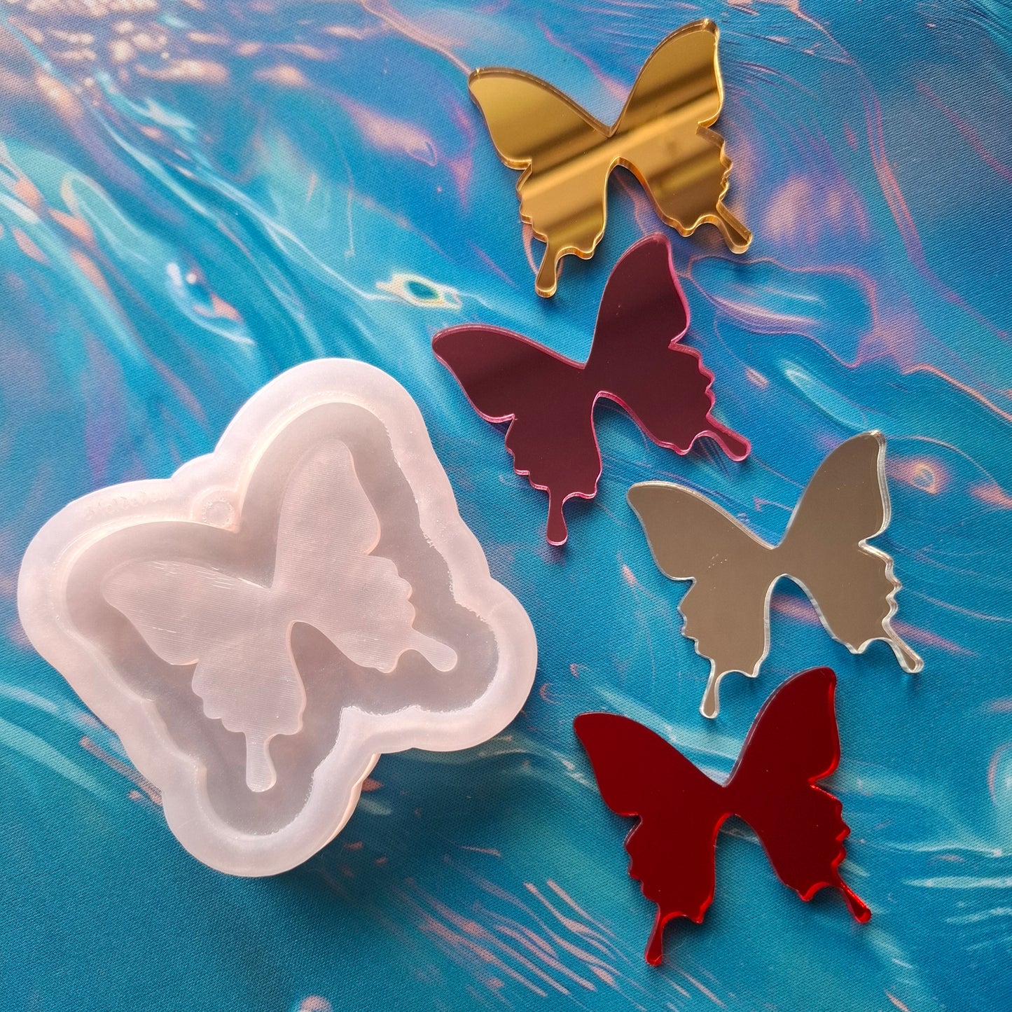 Butterfly Mirror Mold - 4 Different Colors of Mirror Available