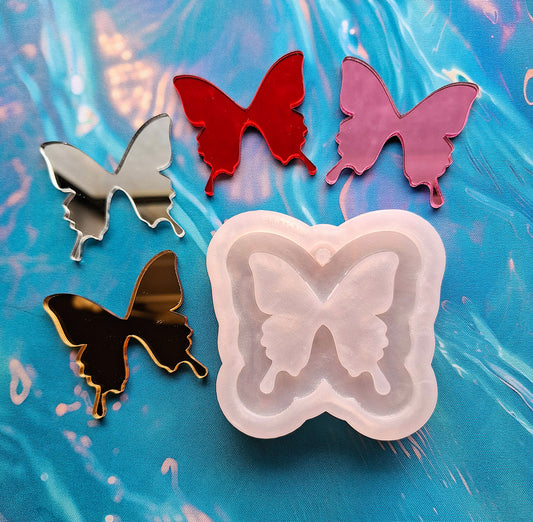 Butterfly Mirror Mold - 4 Different Colors of Mirror Available
