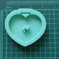 Made to Order - Broken Glass Heart Tsurikawa Silicone Mold 2 sizes - Made with Acrylic Blanks