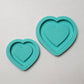 Made to Order - Thick Heart Shaker Mold 2 Sizes - shiny silicone mold