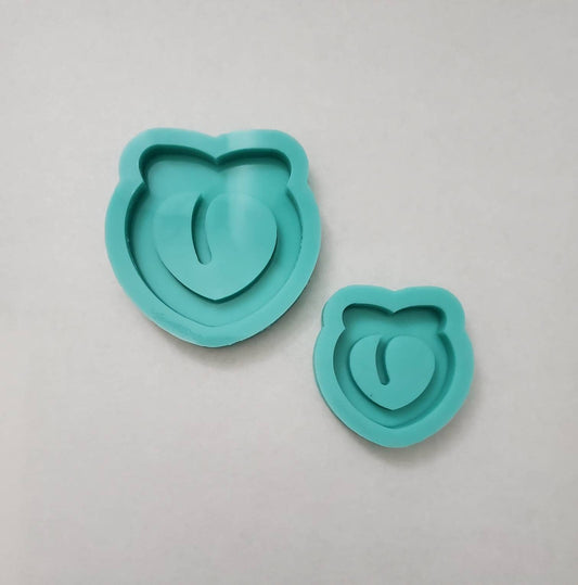 Made to Order - Thick Peach Shaker Mold 2 Sizes - shiny silicone mold