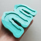 Made to order - Arch shiny earring silicone mold - made with acrylic blank