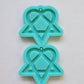 Made to order- Heartagram Shiny Silicone Earring Mold