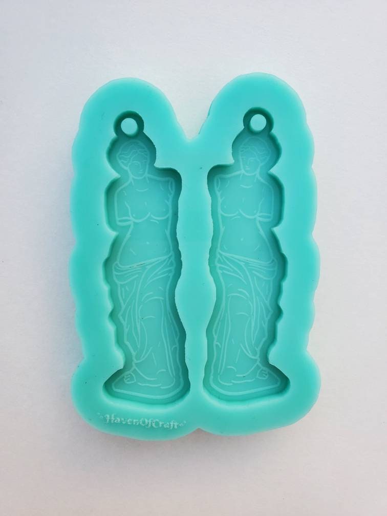 Made to order - Woman statue Earring shiny silicone mold