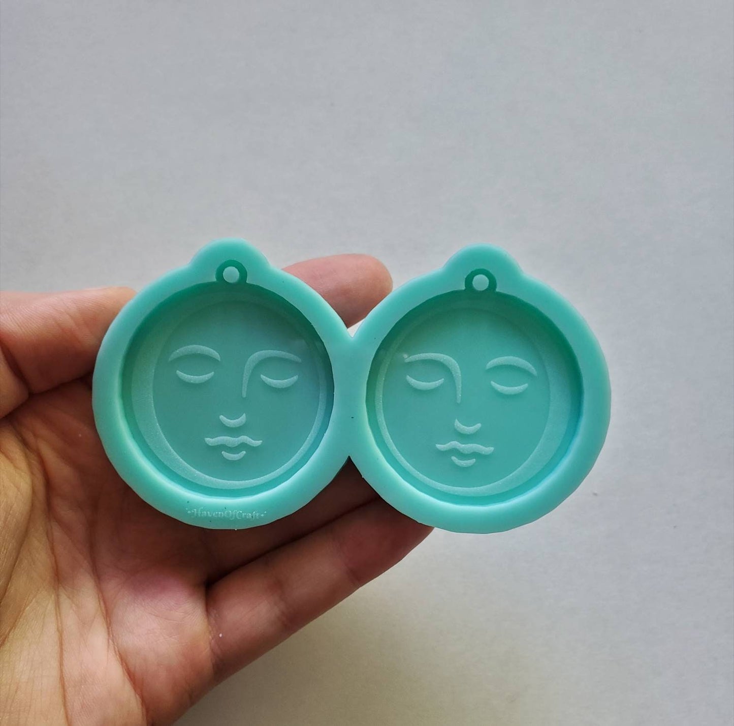 Made to Order - Round moon Face shiny silicone mold