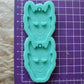 Oni Mask Earring Mold -Made to order -Shiny silicone mold