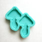 Made to Order - Shiny mushrooms silicone earring mold