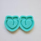 Made to order - peach earring shiny silicone mold