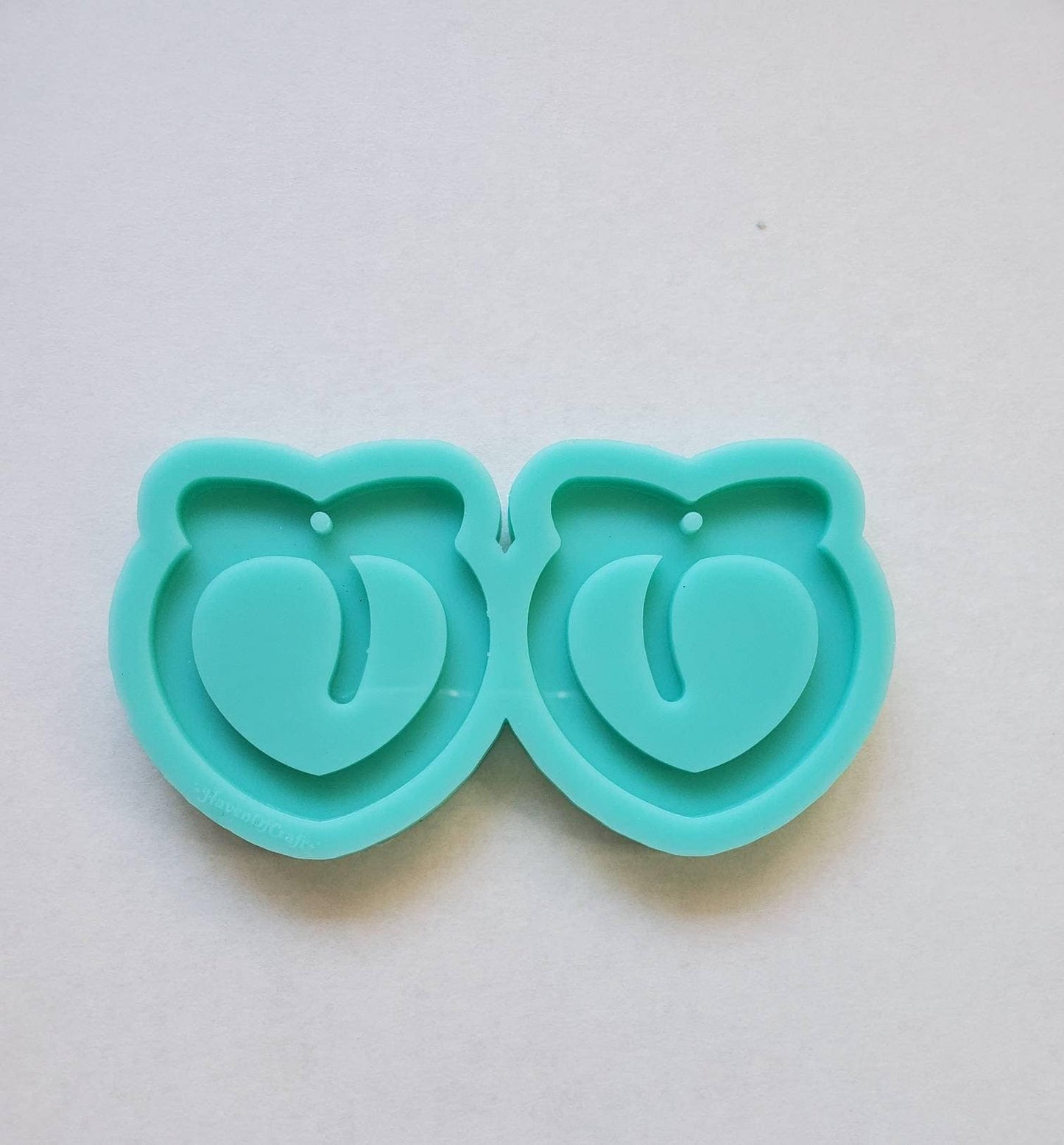 Made to order - peach earring shiny silicone mold