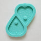 Made to order - Ouija Palette earring mold - shiny silicone mold