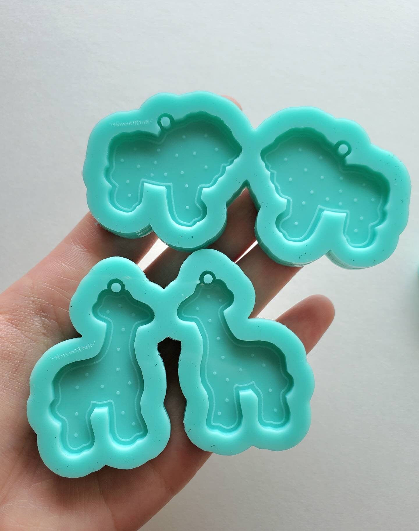 Made to Order - Animal Crakers -6 different animals to choose from - shiny silicone molds