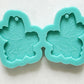 Made to order - Frog With Wings earring mold - shiny silicone mold