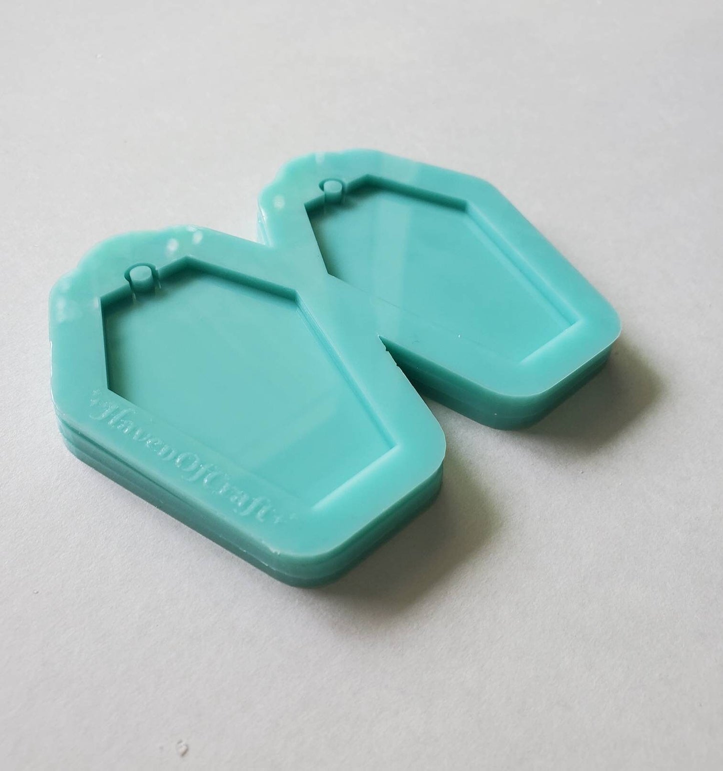 Made to order - Coffin earring shiny silicone mold