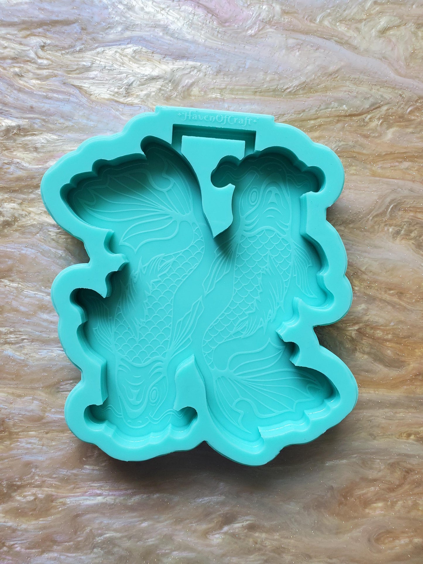 Made to order - Double Koi fish Tsurikawa/Car Handle mold