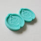 Made to Order - Round Scarab Earring shiny silicone mold