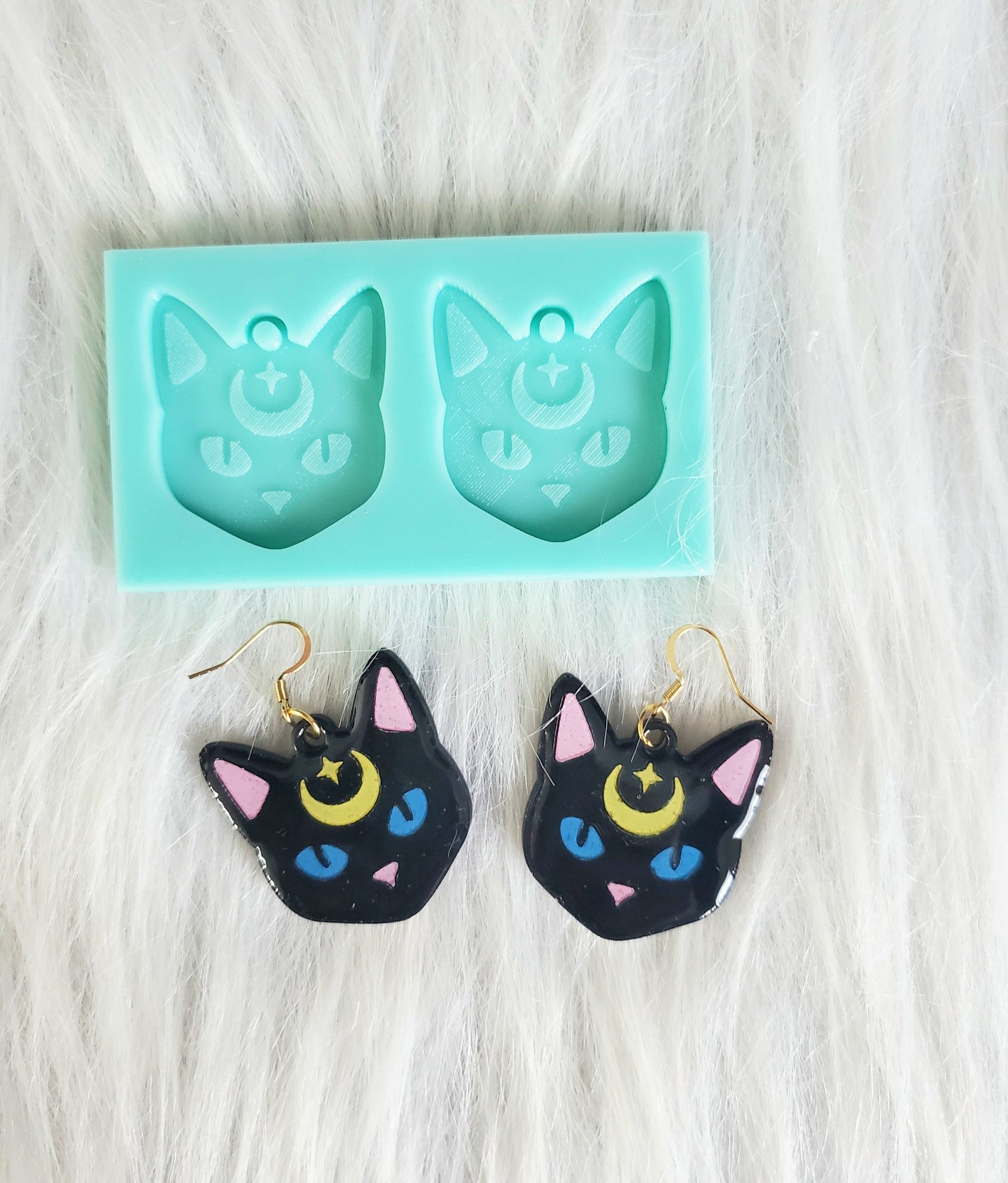 Moon Cat/ Small mold/ Made to order