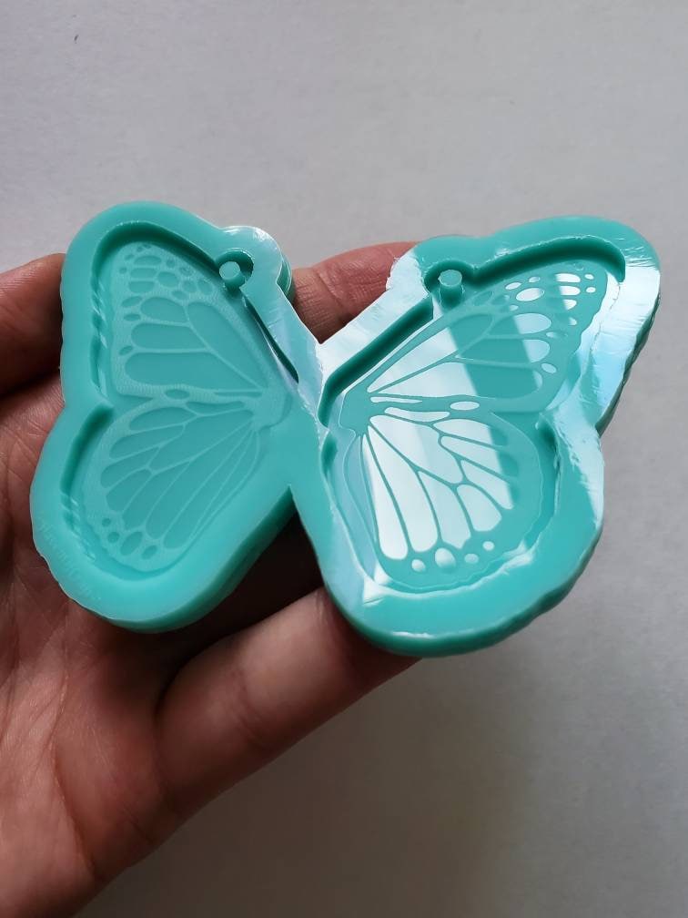 Made to Order - Monarch Butterfly Wings shiny silicone earring mold