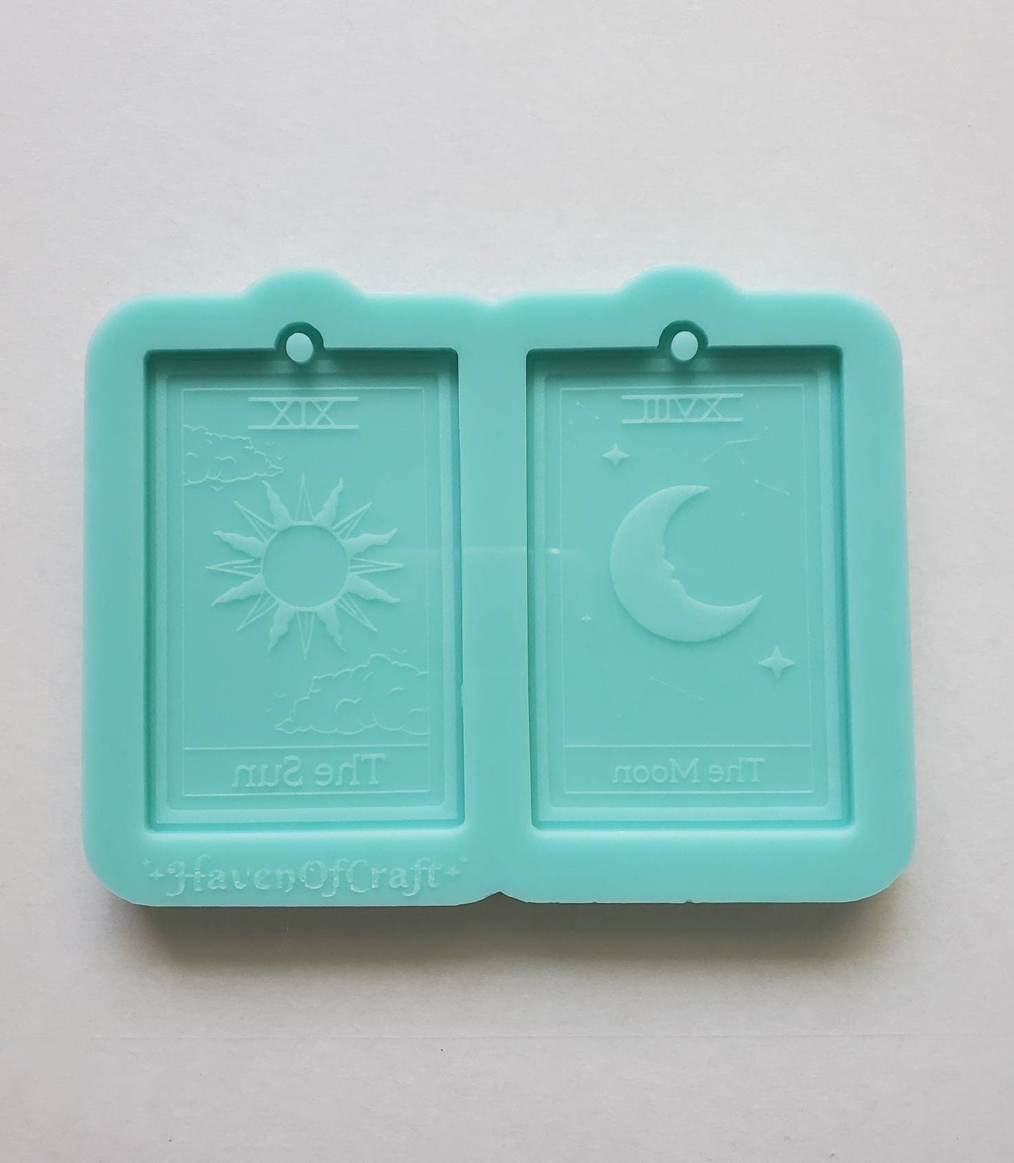 Made to order - Mix and Match - Sun and Moon Tarot Card shiny silicone earring mold