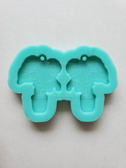 Made to Order - Plant Silicone Earring Mold- Made with Acrylic Blanks