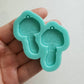 Made to Order - Cute small mushrooms shiny silicone earring mold