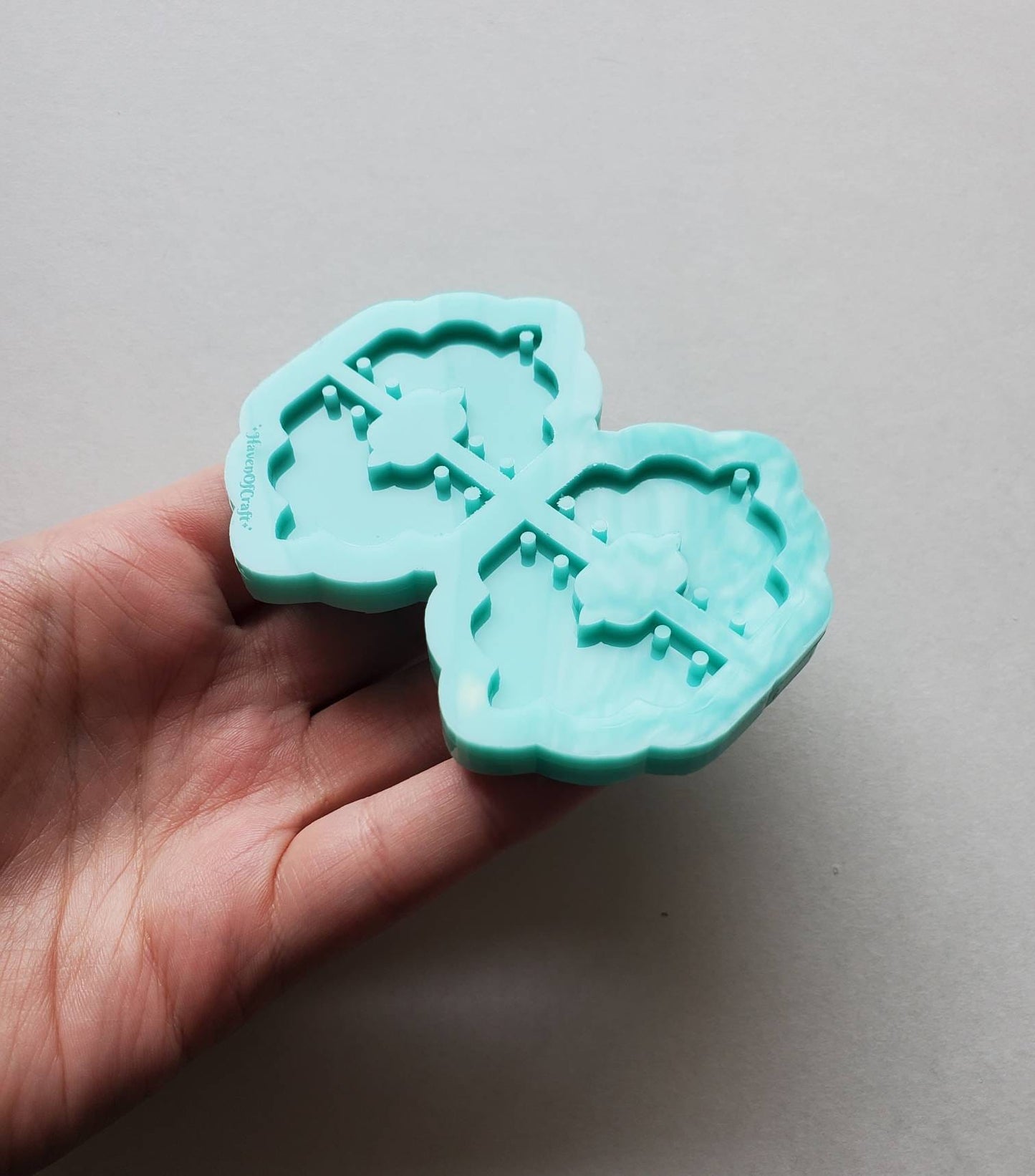 Made to Order - Abstract 2 Pieces Silicone Earring Mold- Made with Acrylic Blanks