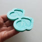 Made to order - Mushroom Home shiny earring silicone mold - made with acrylic blank