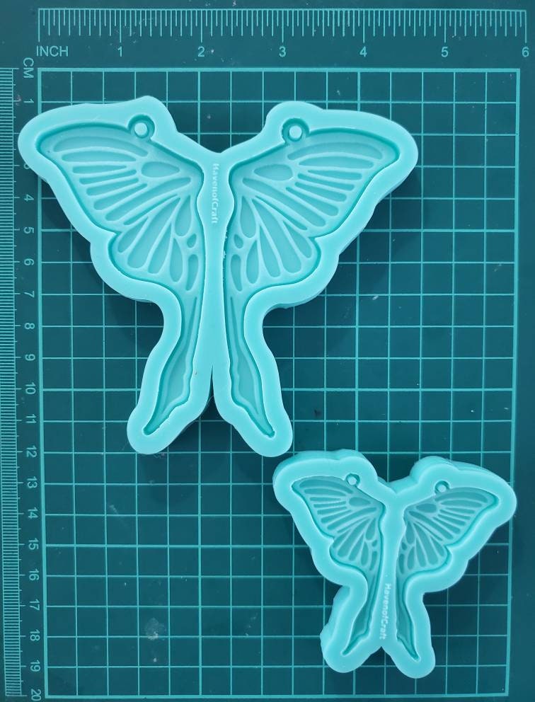 Luna Moth Wings Resin Silicone Mold / 2 Sizes Available / Made to order