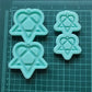 Made to order- Heartagram Shiny Silicone Earring Mold