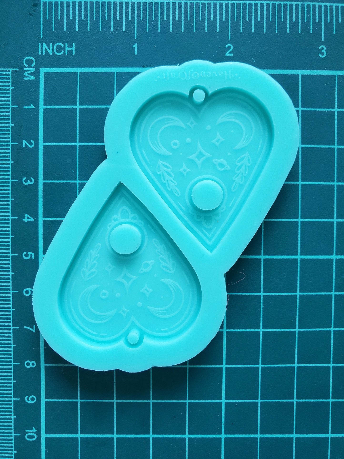 Made to order - Ouija Palette earring mold - shiny silicone mold