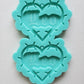 Made to order -  Leo Barbed Heart earring silicone mold -shiny silicone mold