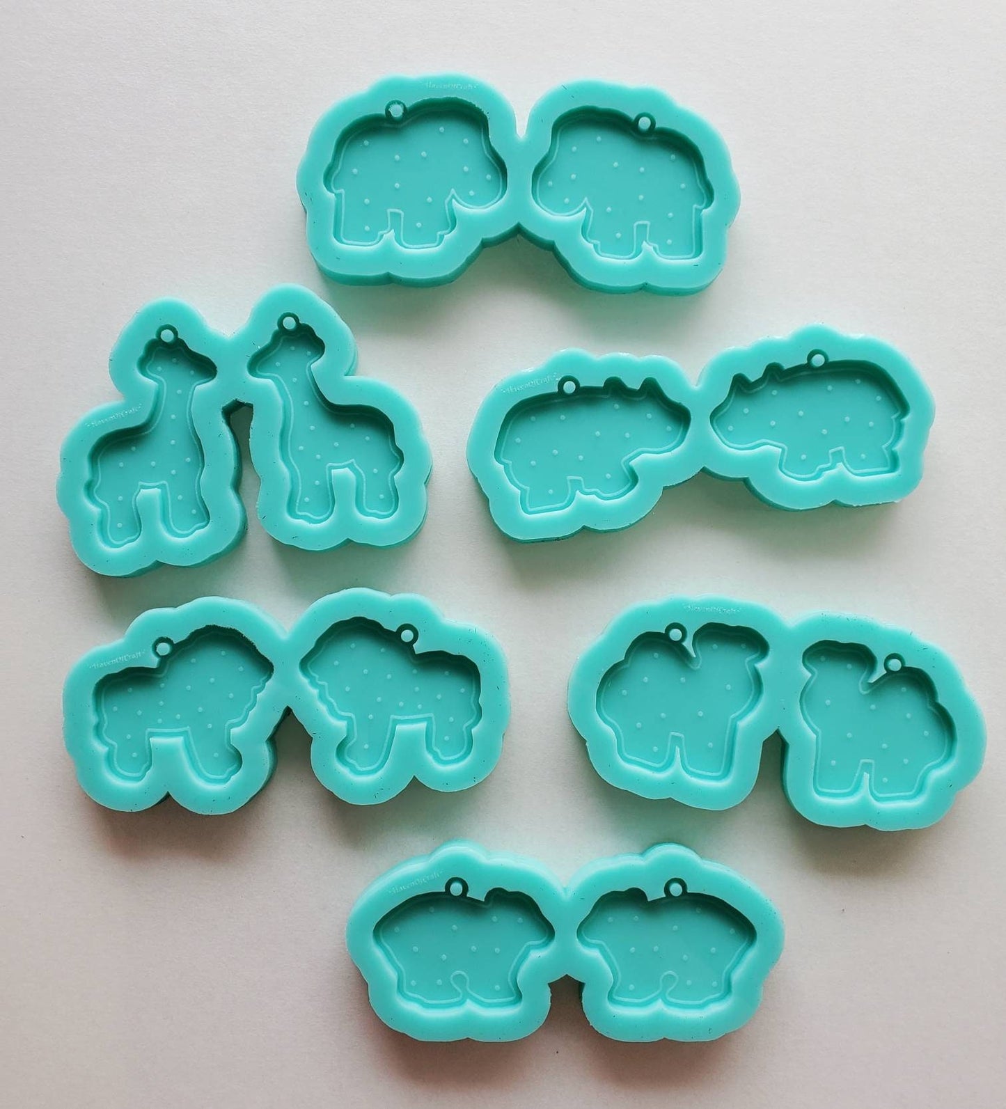 Made to Order - Animal Crakers -6 different animals to choose from - shiny silicone molds