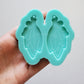 Made to Order - Leaf Bundle Earring  Mold - shiny silicone mold