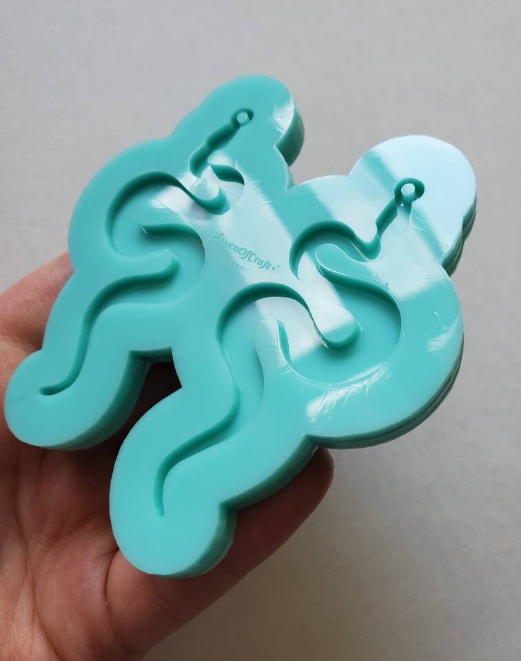 Made to order -Snake shiny silicone mold