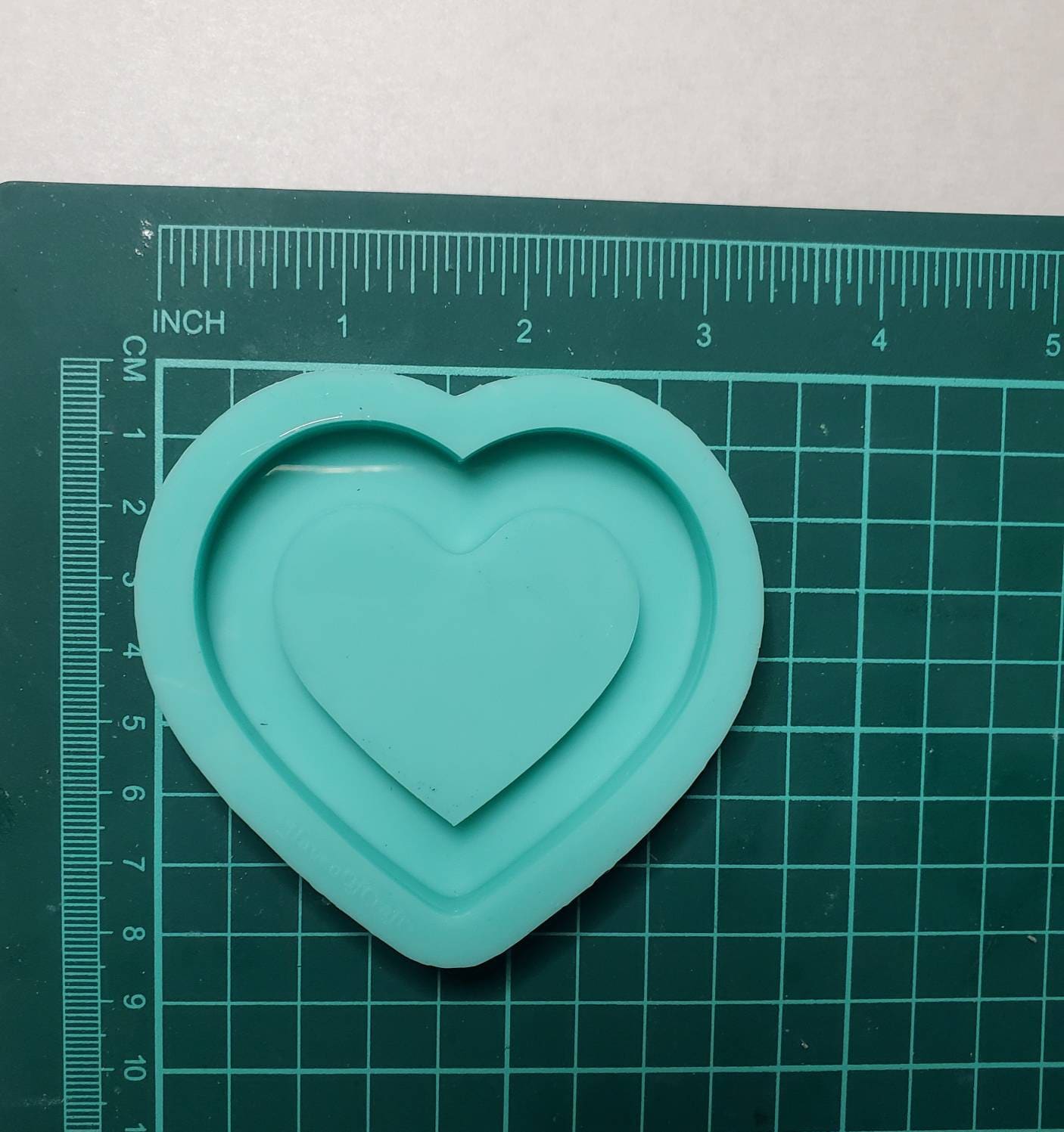 Made to Order - Thick Heart Shaker Mold 2 Sizes - shiny silicone mold