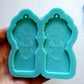 Made to Order - Body positivity floral woman Shiny Silicone Earring Mold- Made with Acrylic Blanks