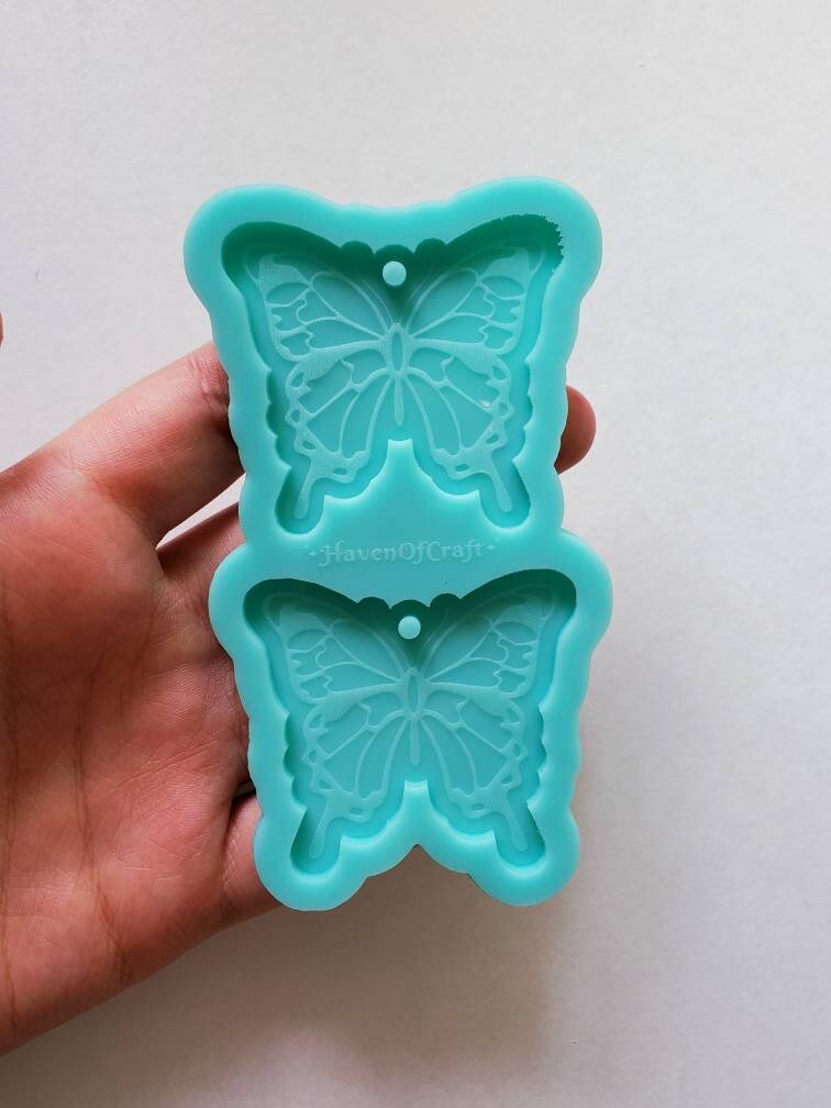 Made to order - Butterfly engravings shiny silicone mold