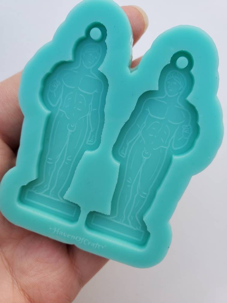 Made to order - Man statue Earring shiny silicone mold