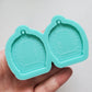 Made to order - Cottage Door earring mold - shiny silicone mold