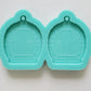 Made to order - Cottage Door earring mold - shiny silicone mold