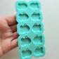 Made to order - Fish Crackers shiny earring silicone mold - made with acrylic blank