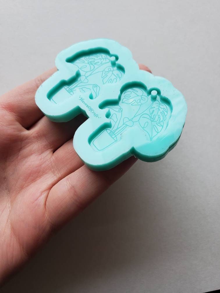 Made to Order - Plant Silicone Earring Mold- Made with Acrylic Blanks