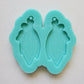 Made to Order - Leaf Bundle Earring  Mold - shiny silicone mold