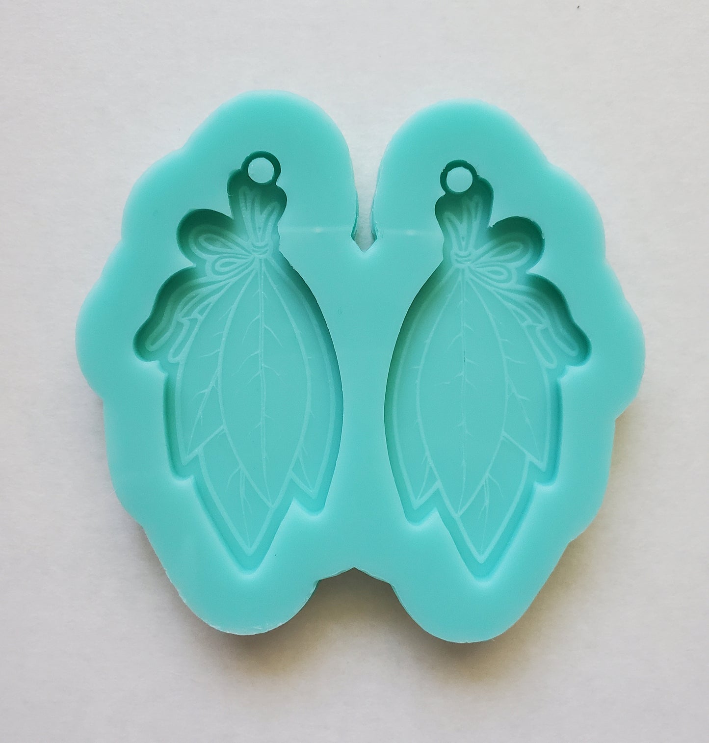 Made to Order - Leaf Bundle Earring  Mold - shiny silicone mold